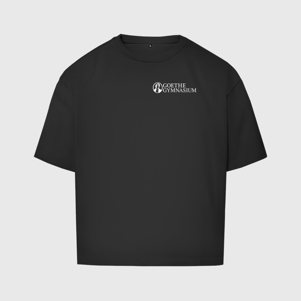 Oversize T-Shirt Goethe Gymnasium white