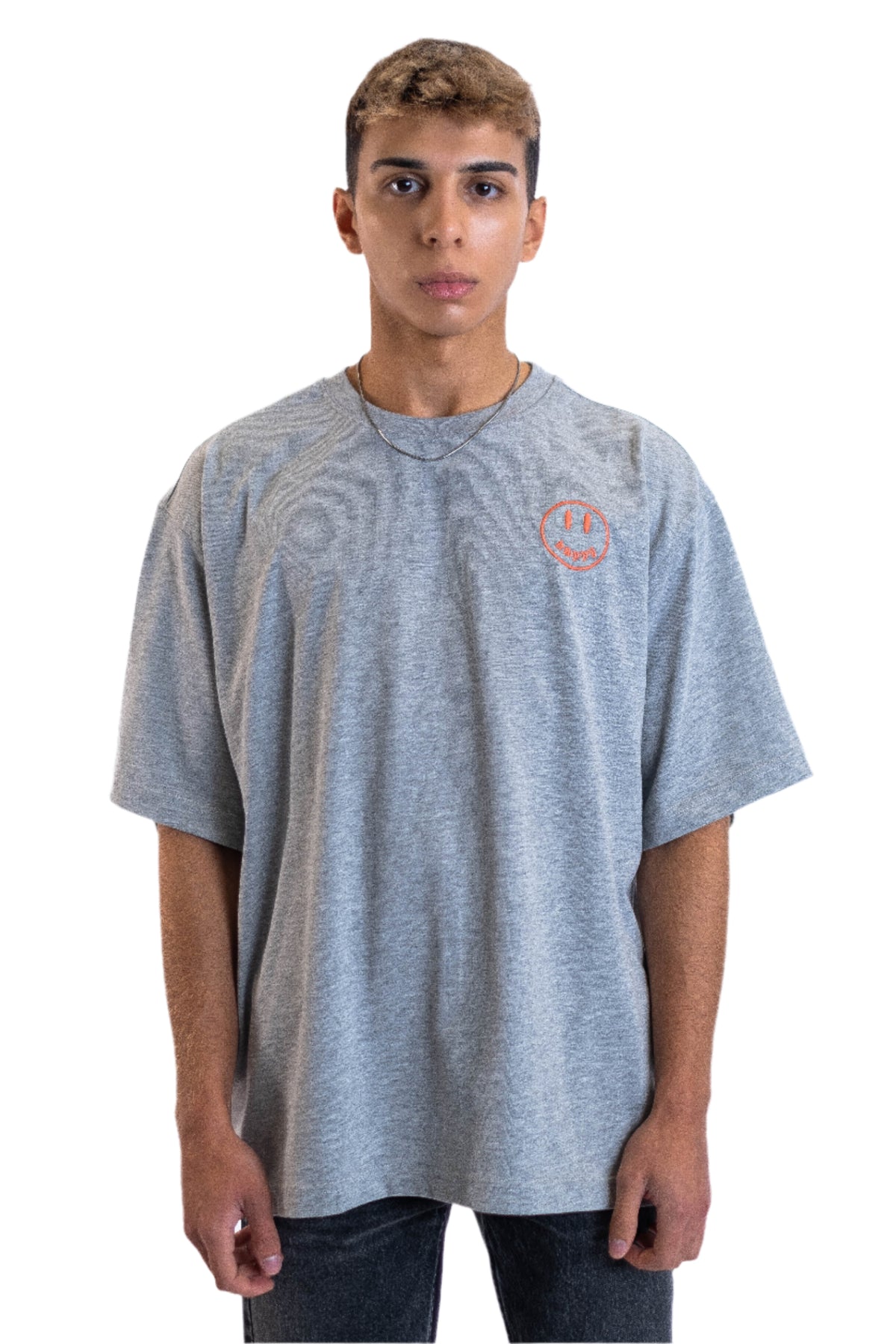 Oversized Tee „Cheers to us“ - Hellgrau