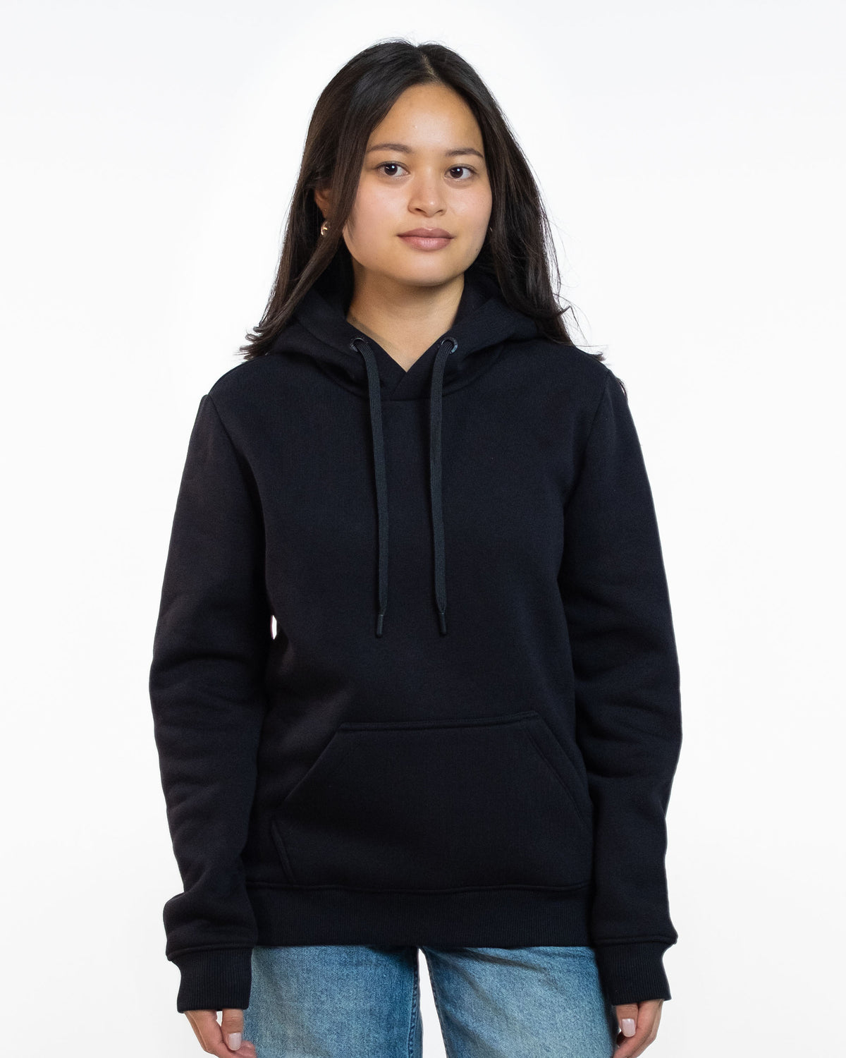 Taillierter Hoodie Elfie black