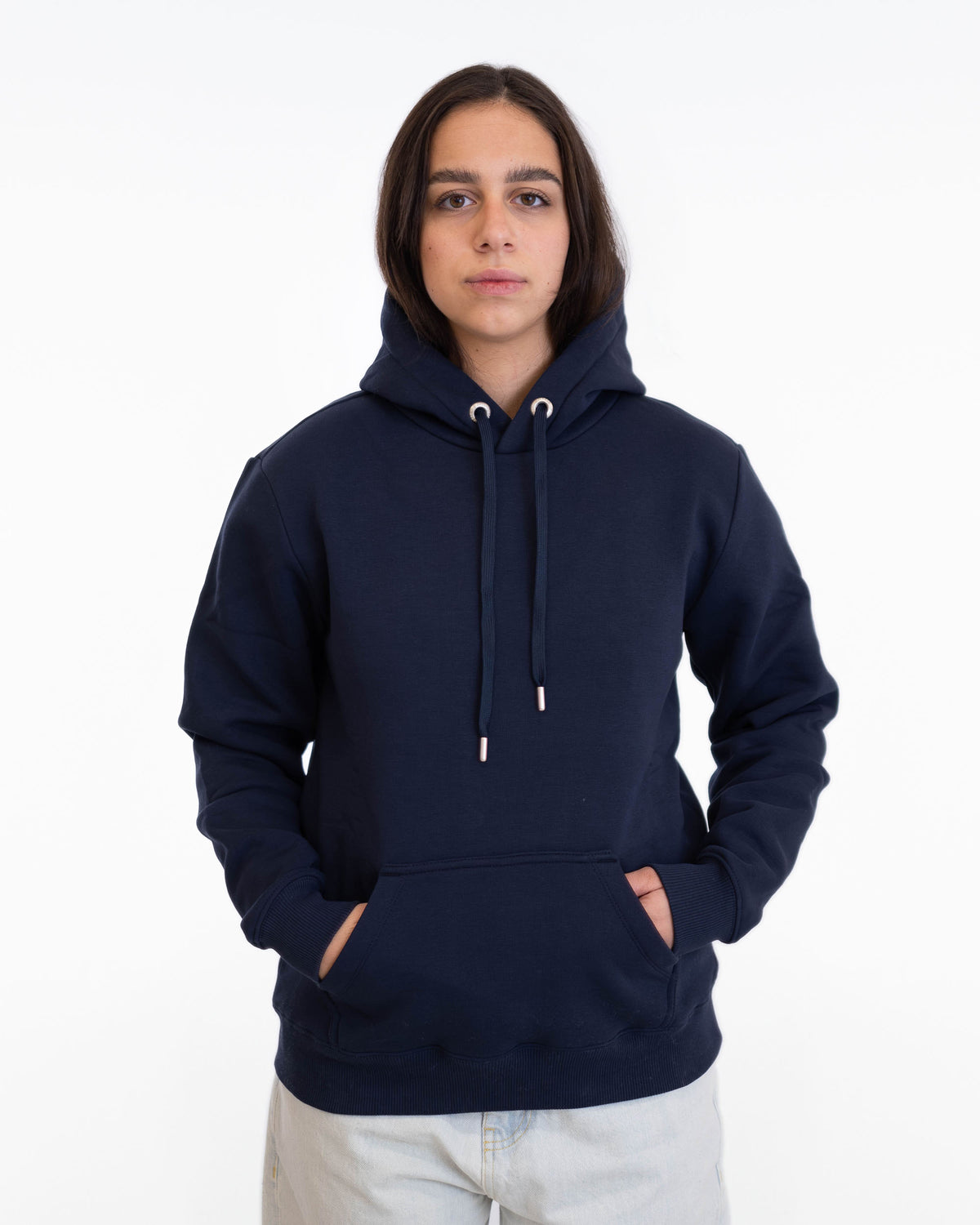 Taillierter Hoodie Elfie dark blue