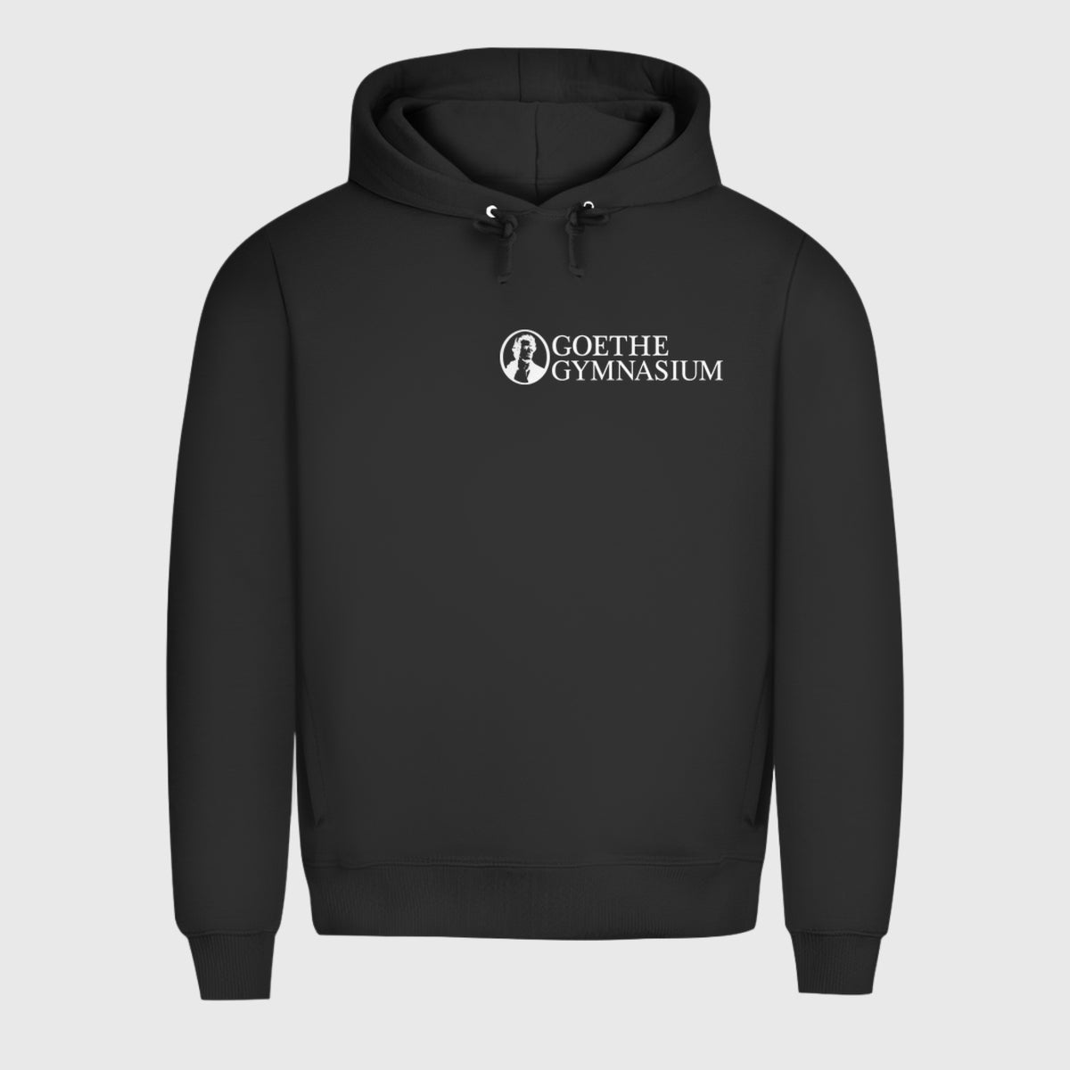 Herren Premium Bio Hoodie Goethe Gymnasium black